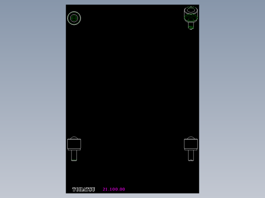 萬向滾珠21-2D多系列多零件图纸模型