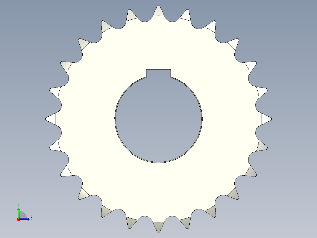 链轮-Sprocket_24-42-10-Y-__1_.stp左视图