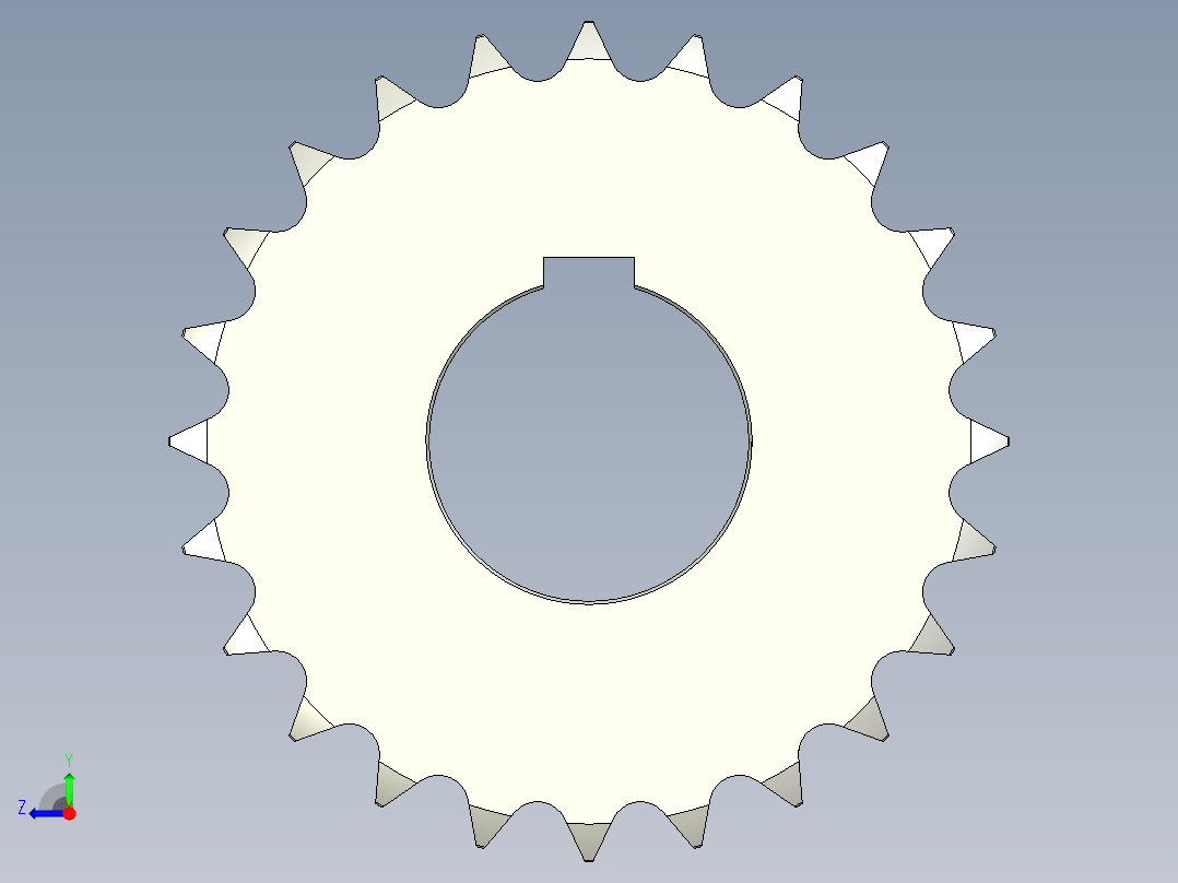 链轮-Sprocket_24-42-10-Y-__1_.stp右视图