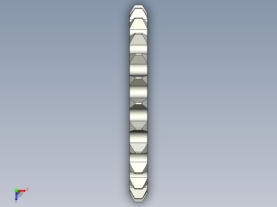 链轮-Sprocket_24-42-10-Y-__1_.stp俯视图