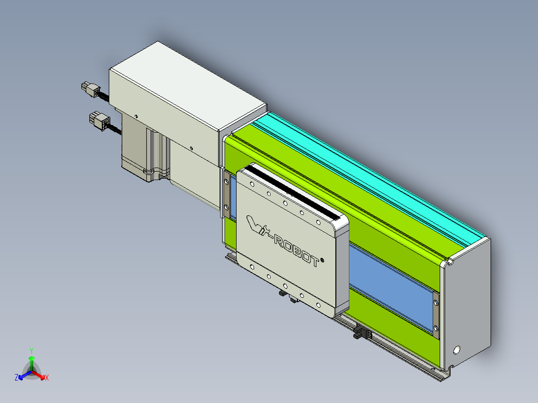 威洛博VBC同步带传动一无尘环境VBC17-L45-S100-BR-ZP75-C3主视图