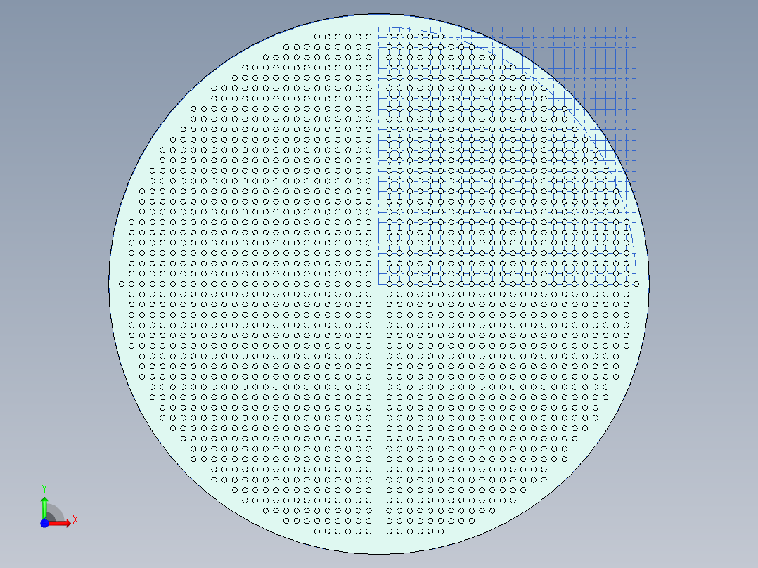 冷凝器模型前视图