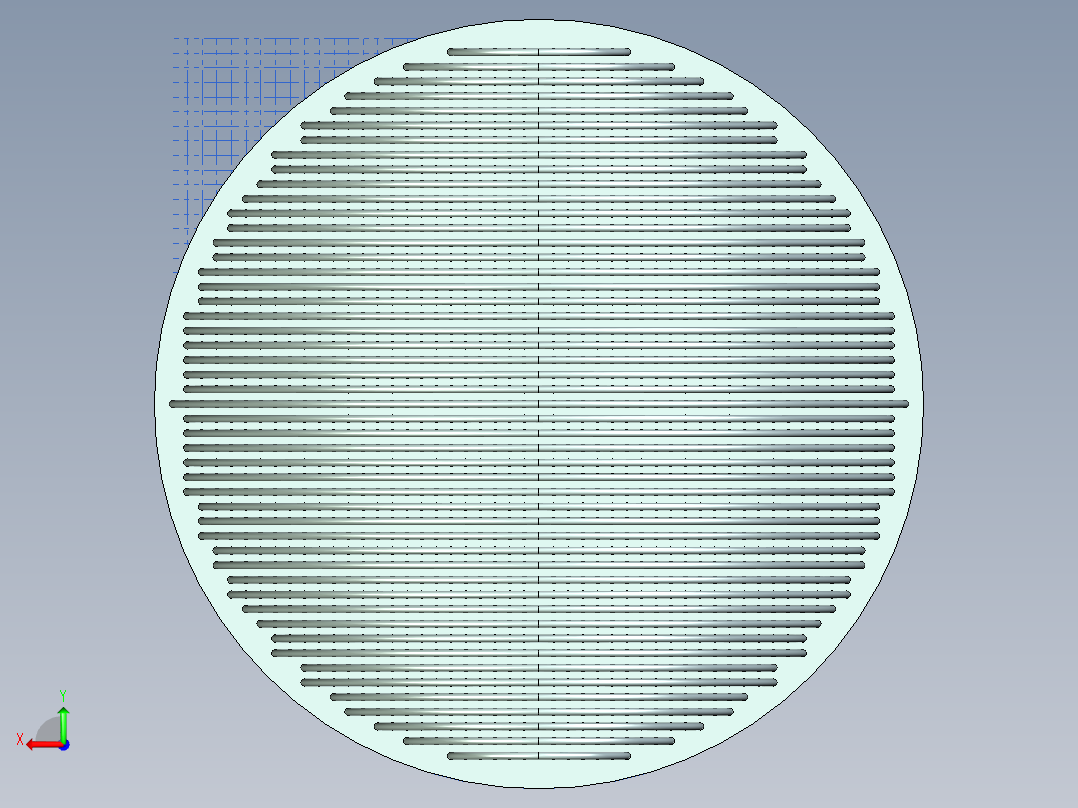 冷凝器模型后视图