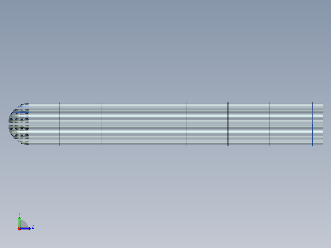 冷凝器模型左视图