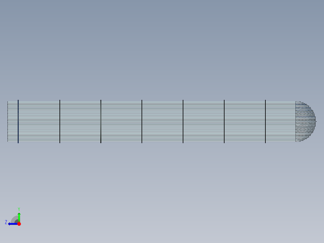 冷凝器模型右视图