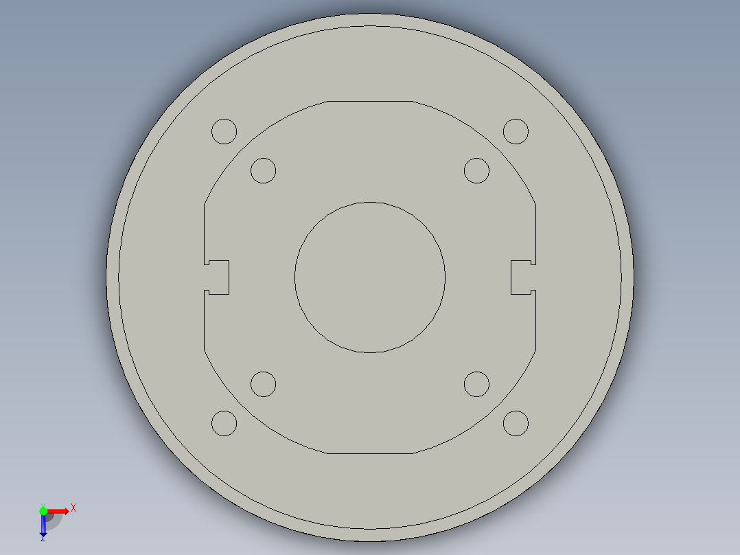 普通气爪PH02-50B俯视图