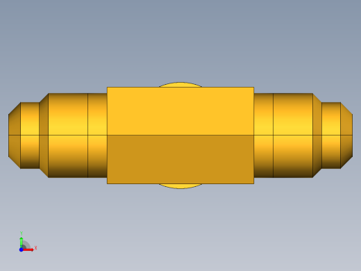 扩口式工业通用硬管接头Male Branch Tee 145F-4-4前视缩略图