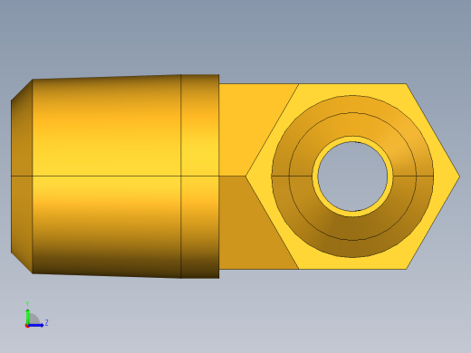 扩口式工业通用硬管接头Male Branch Tee 145F-4-4左视缩略图