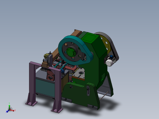 冲床自动上下料机3D模型图纸 非标自动化机械3D图纸设计
