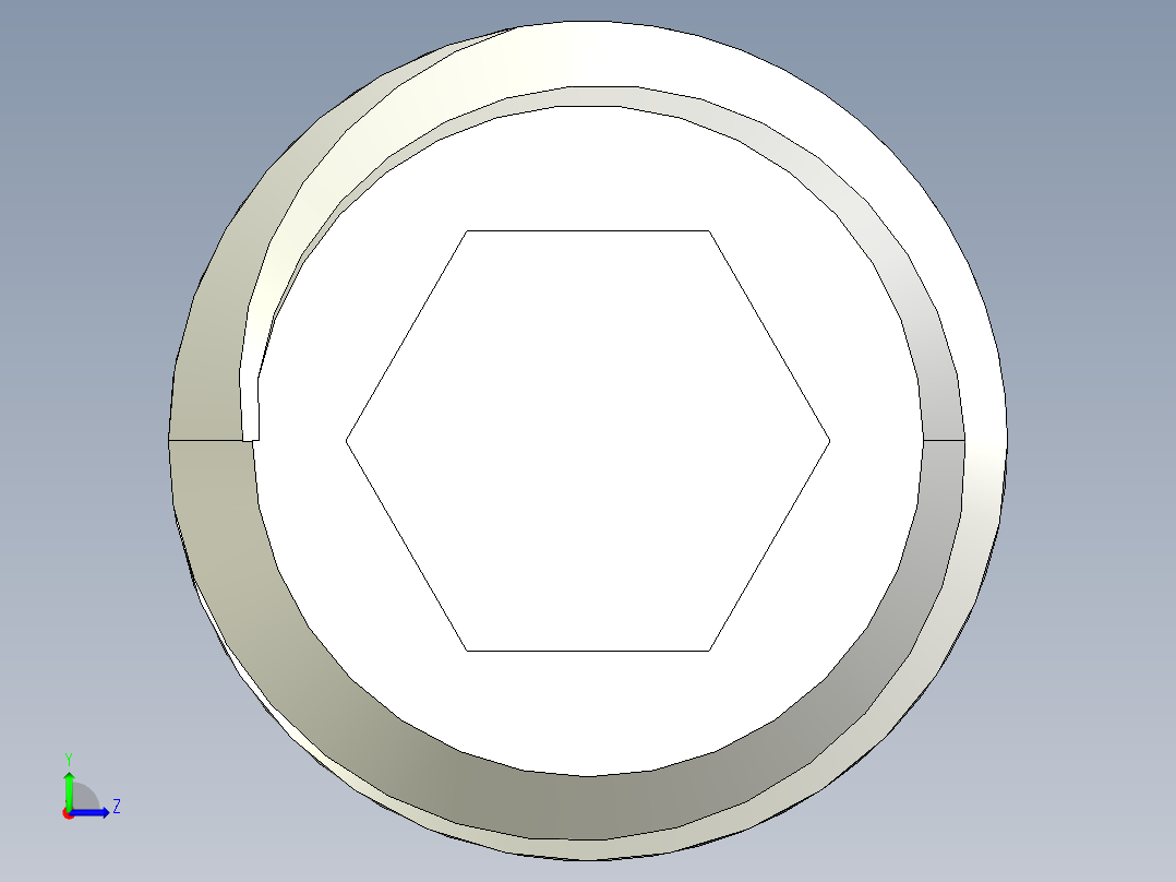 DIN 913-ISO 4026 固定螺钉-M6 L=30.STEP左视图