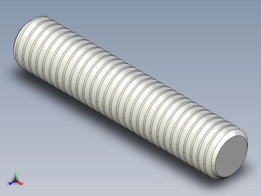 DIN 913-ISO 4026 固定螺钉-M6 L=30.STEP正等轴测缩略图