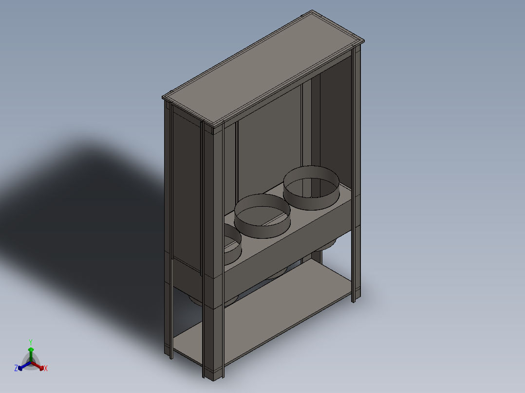 空气过滤器正等轴测图