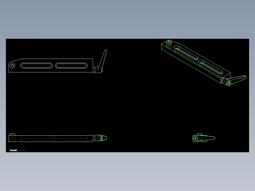 浮動支撐座2322(A)-2D多系列多零件图纸模型缩略图