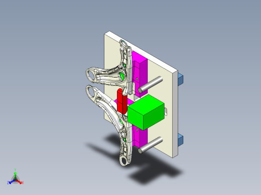 [冲压模具]特斯拉悬挂摆臂的冲压模具op80