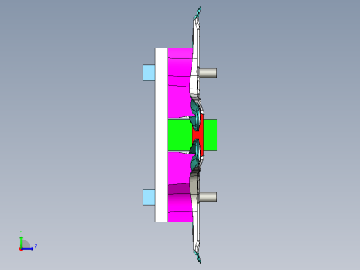 [冲压模具]特斯拉悬挂摆臂的冲压模具op80左视缩略图
