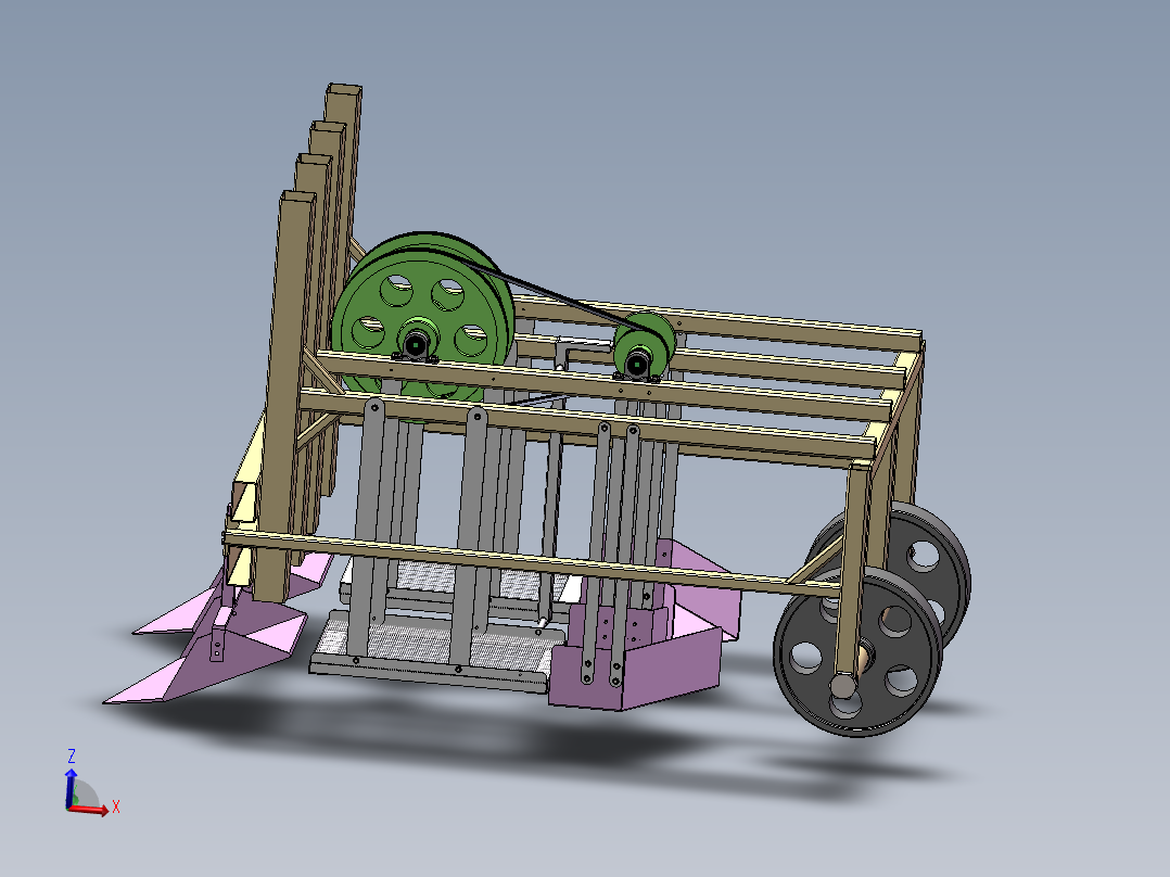 振动筛式花生收获机的设计p含SW三维+二维+说明书