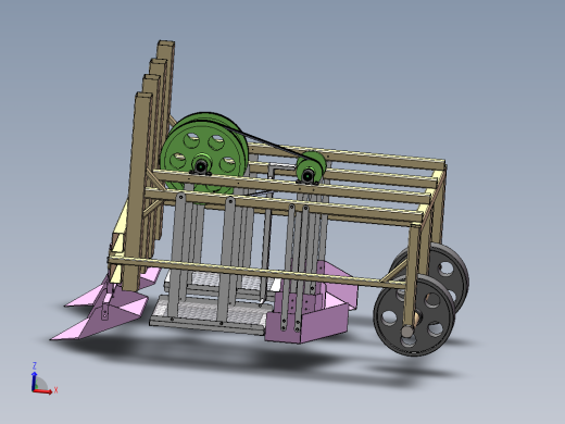 振动筛式花生收获机的设计p含SW三维+二维+说明书