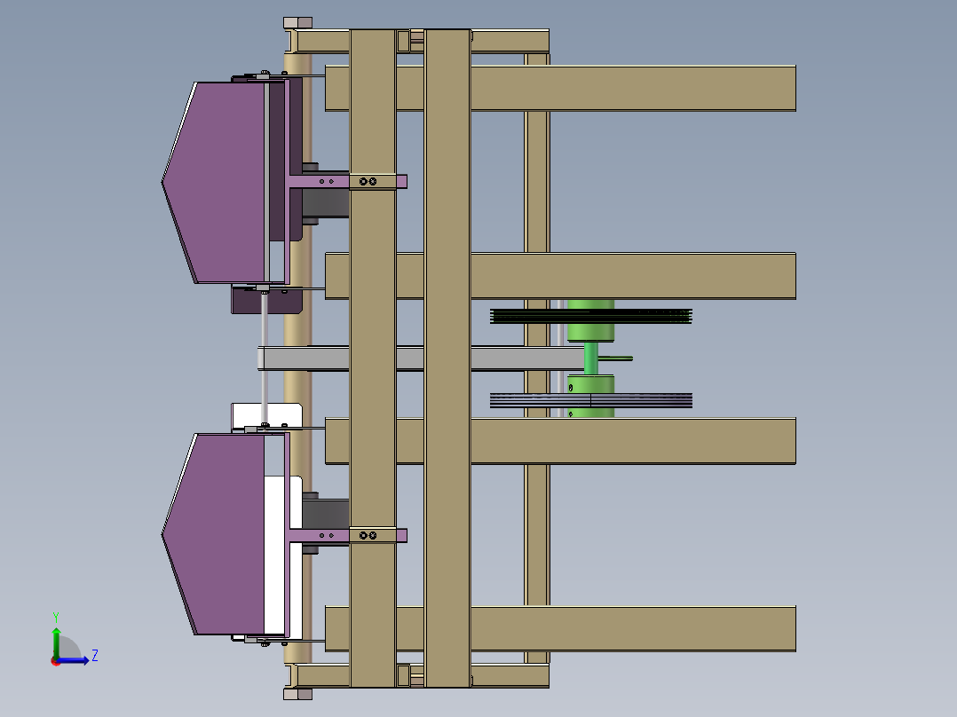 振动筛式花生收获机的设计p含SW三维+二维+说明书左视图