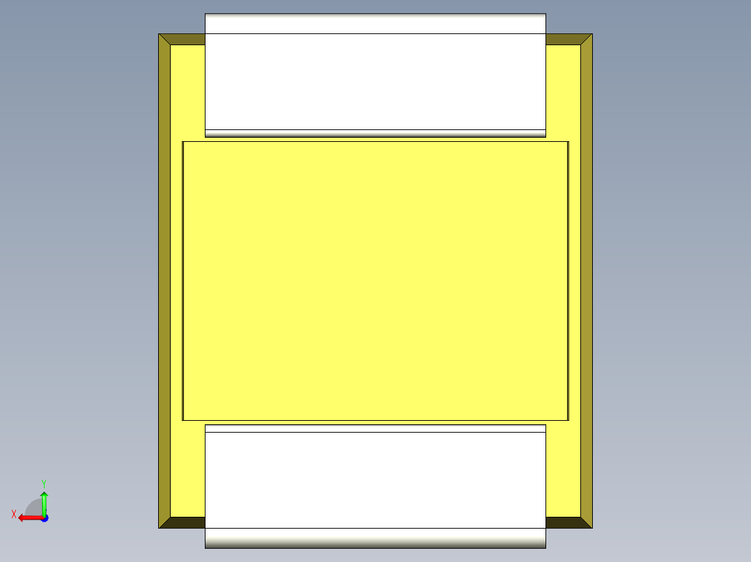 钽表面贴装电容，尺寸B（EIA 3528-21）长3.5 x宽2.8 x高1.9毫米后视图