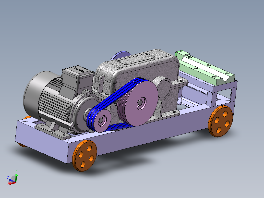 卧式钢筋切断机三维SW模型1449914==200