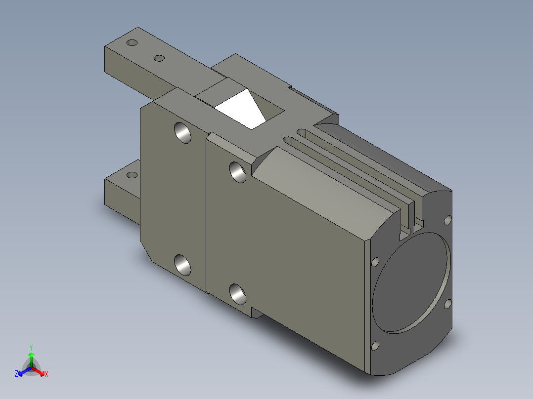 普通气爪PH05-50主视图