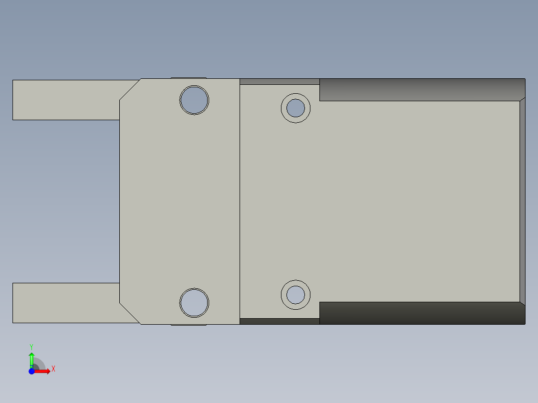 普通气爪PH05-50前视图