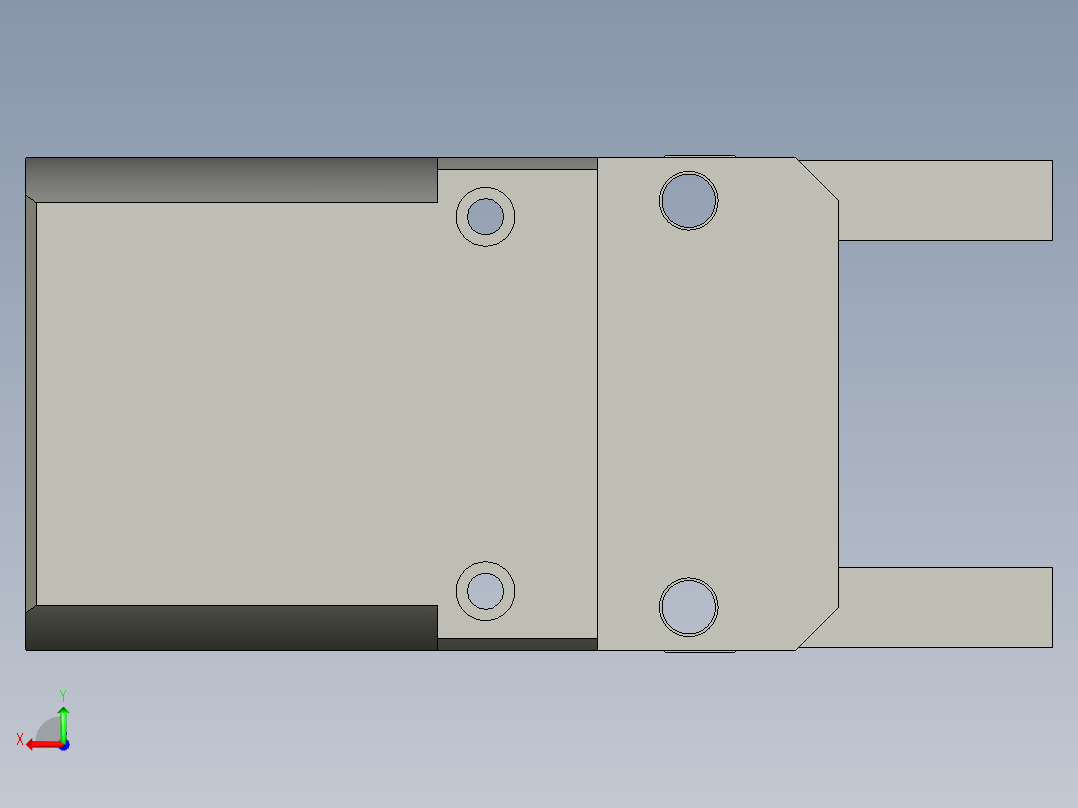 普通气爪PH05-50后视图