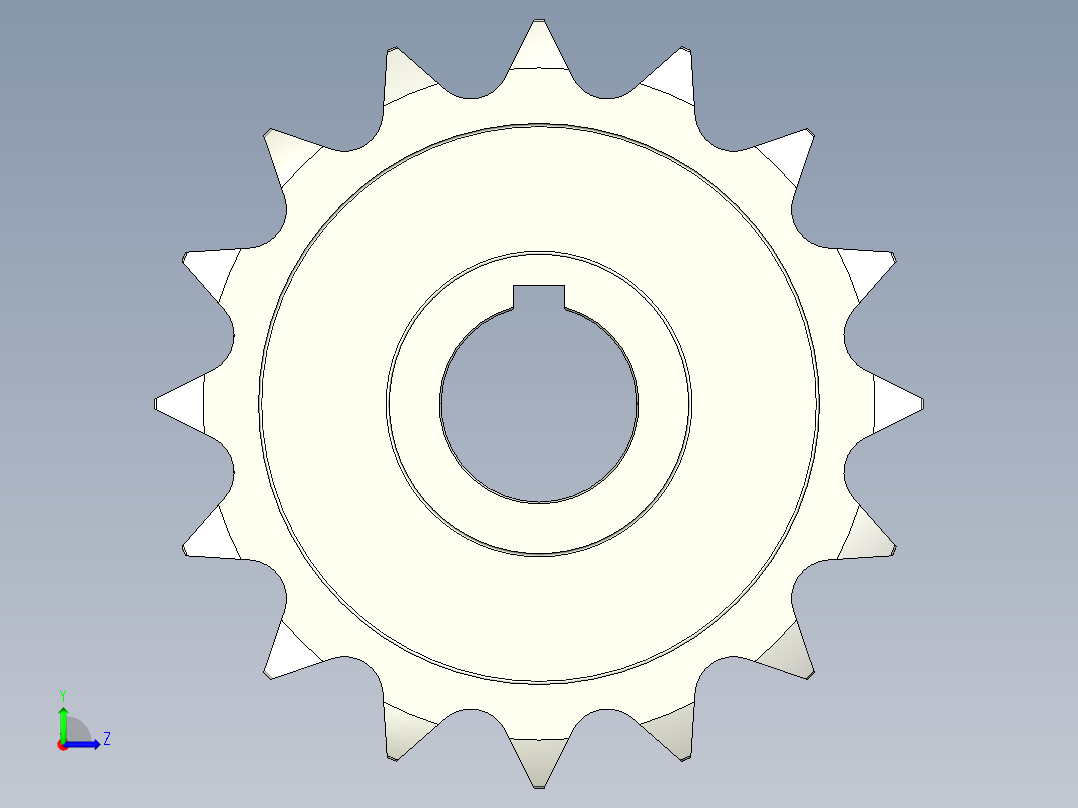 链轮-Sprocket_16-30-7-Y-Y__1.5_.stp左视图