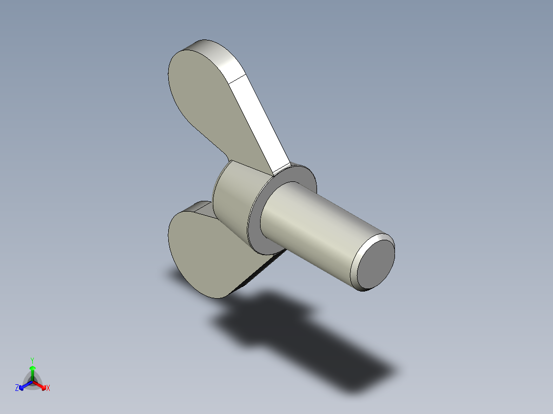 带耳螺钉-DIN_316_Wing_screws_24x3x50-41-37.5_110_9.4_56.5_24.stp主视图