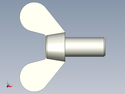 带耳螺钉-DIN_316_Wing_screws_24x3x50-41-37.5_110_9.4_56.5_24.stp前视缩略图