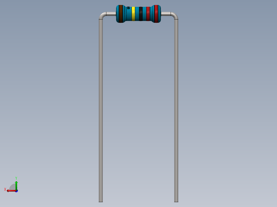 电容器 二极管 电阻器-Resistor 2.2M Ohm Blue后视图