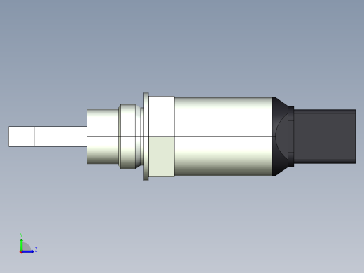 超声波设备H-69mm-2.72in-SS-OUTPUT-3-wire-PNP-NPN-DIN-CONNECTOR-BSP-THREAD左视缩略图
