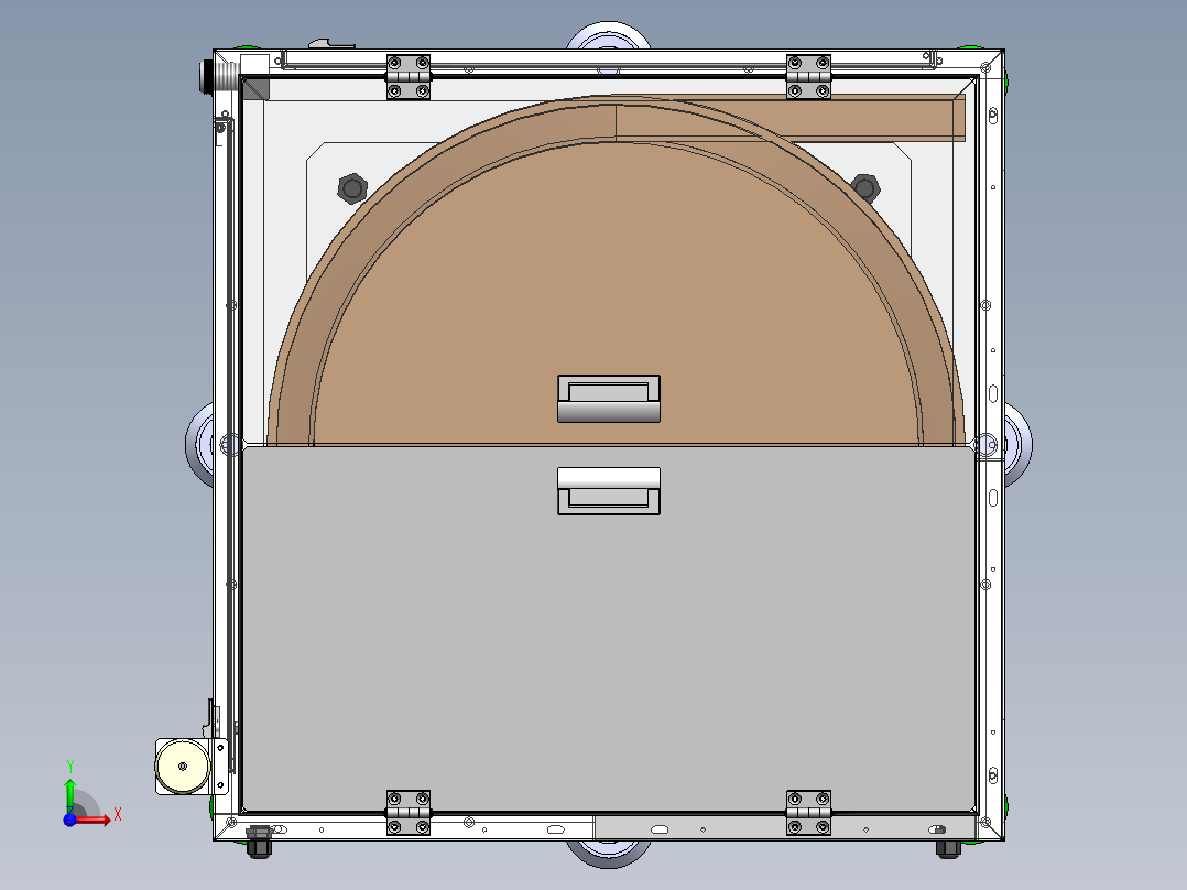螺丝包装机8个振动盘前视图
