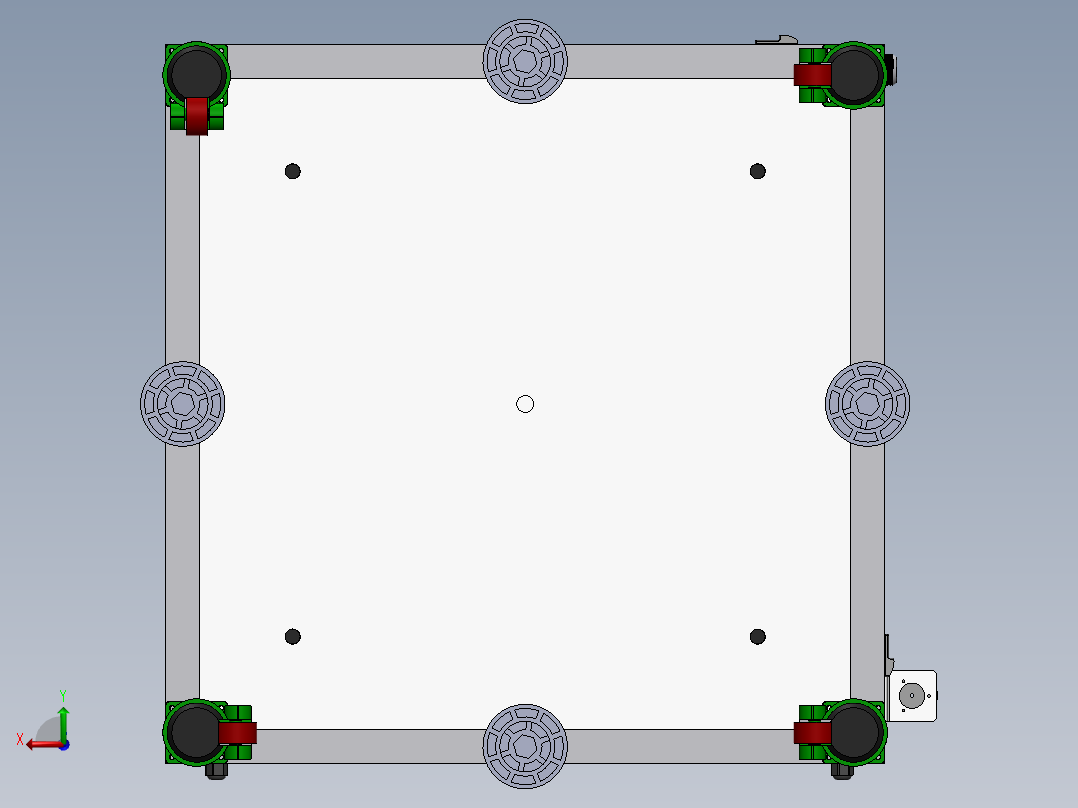 螺丝包装机8个振动盘后视图