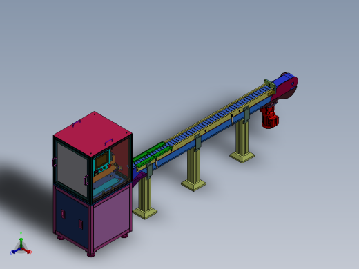 线盒自动装载设备sw16正等轴测缩略图