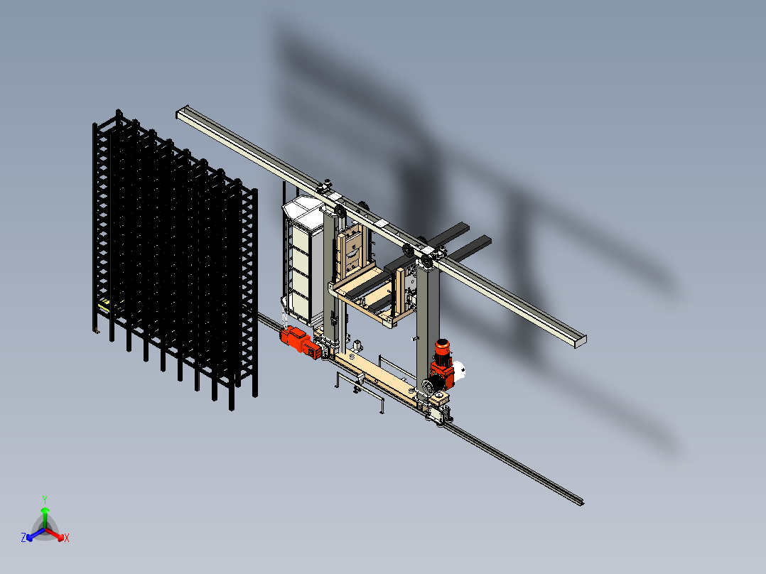 立体库穿梭堆垛机