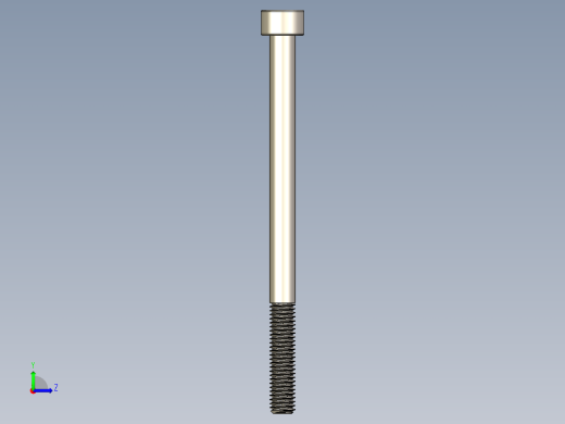 Screw_DIN_912_M5x75_A2.STEP公制内六角螺钉左视缩略图