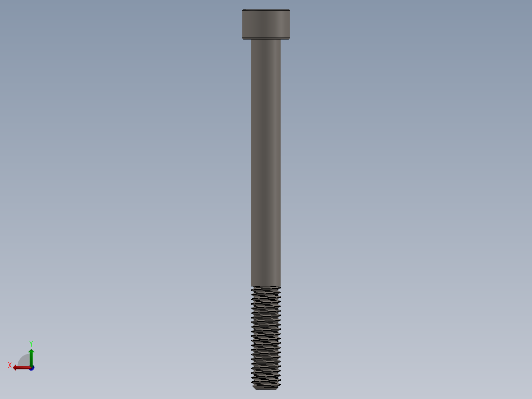 Screw_DIN_912_M8x95_A2.SLDPRT公制内六角螺钉后视图