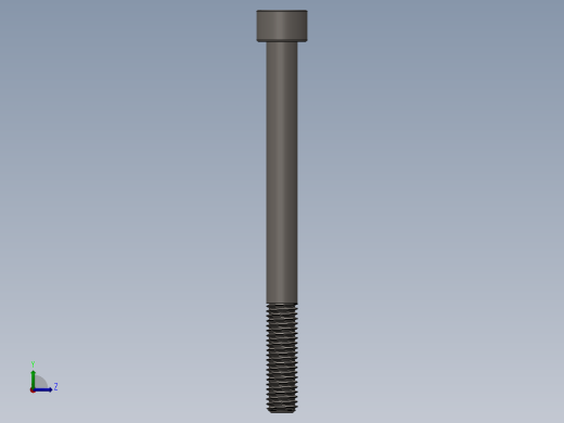 Screw_DIN_912_M8x95_A2.SLDPRT公制内六角螺钉左视缩略图
