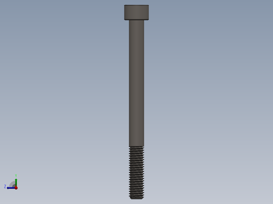 Screw_DIN_912_M8x95_A2.SLDPRT公制内六角螺钉右视图