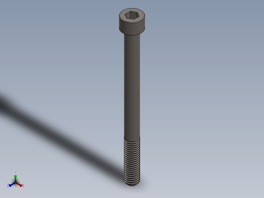 Screw_DIN_912_M8x95_A2.SLDPRT公制内六角螺钉正等轴测缩略图