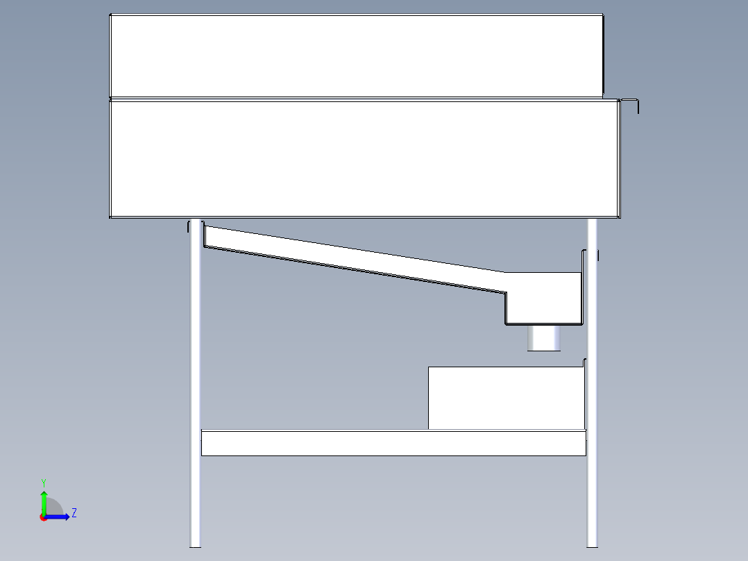 B3003254-大型烤肉架烧烤架左视图