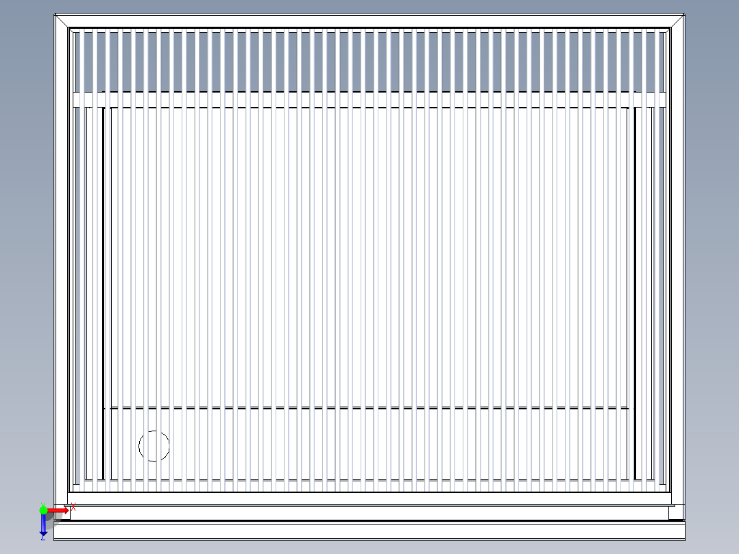 B3003254-大型烤肉架烧烤架俯视图