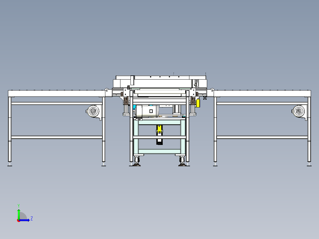 转向输送线设计左视图