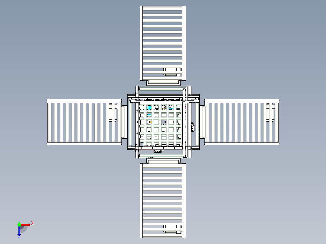 转向输送线设计俯视图