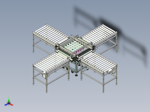 转向输送线设计正等轴测缩略图
