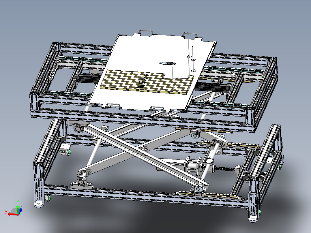剪叉式升降机 、剪刀式升降机构