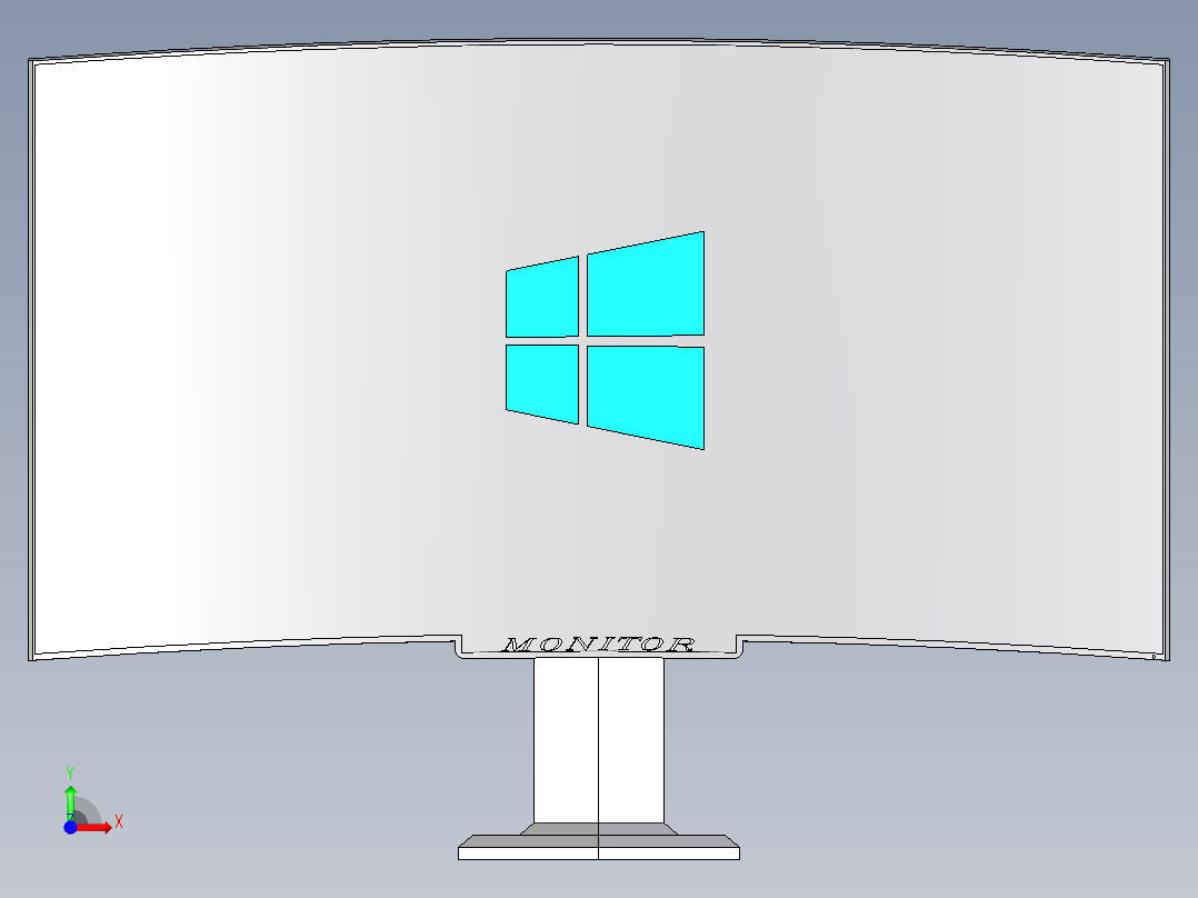 显示器、显示屏(10)前视图