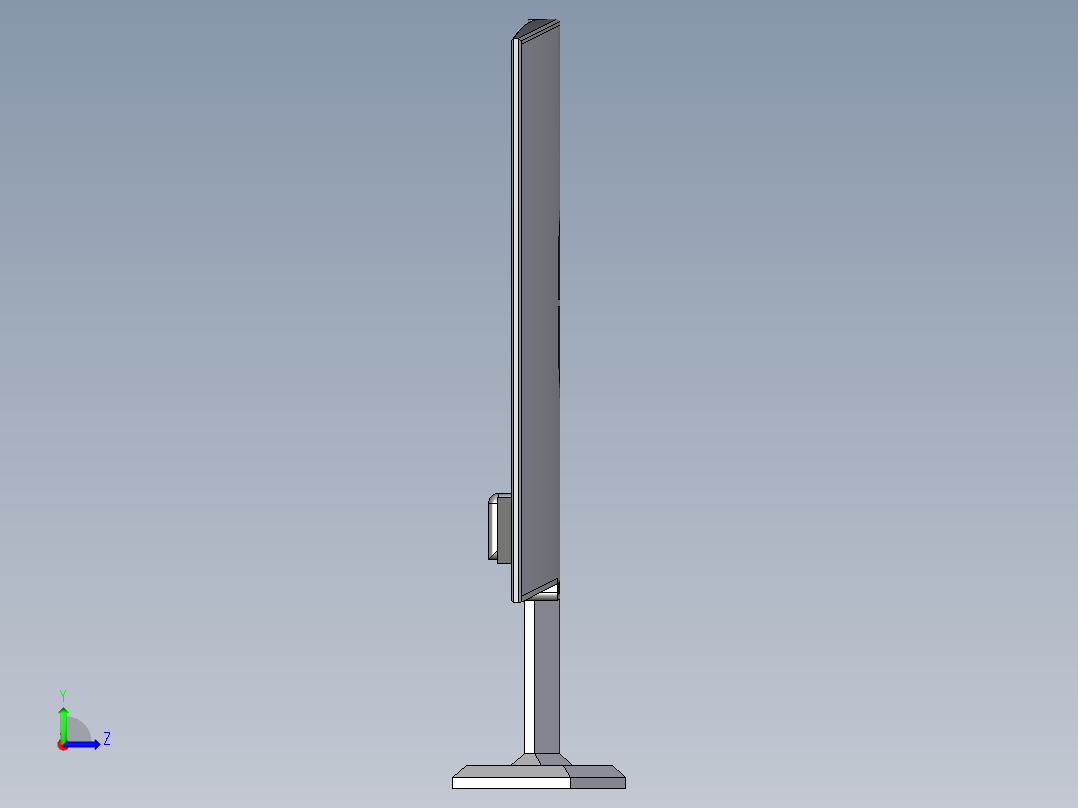 显示器、显示屏(10)左视图