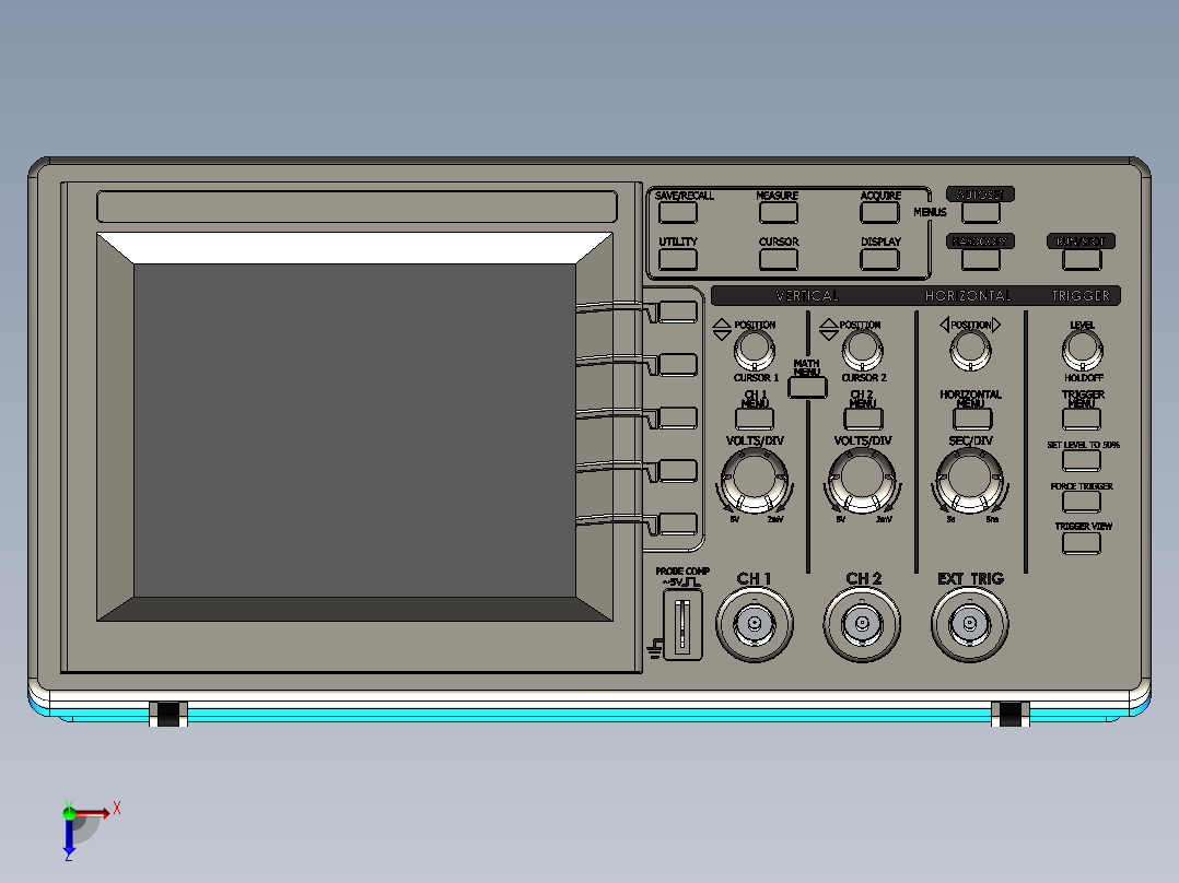 示波器(14)前视图